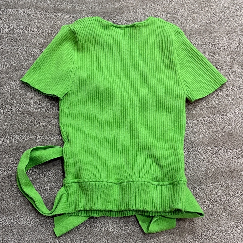 Wilfred Bright Green Ribbed Top - Picture 4 of 4